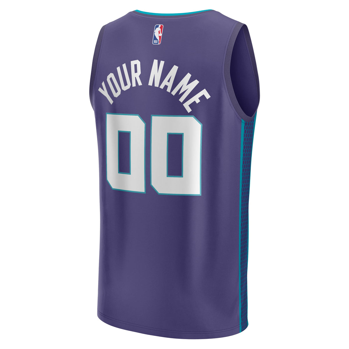 Men's Charlotte Hornets Fanatics Purple Fast Break Custom Jersey - Statement Edition