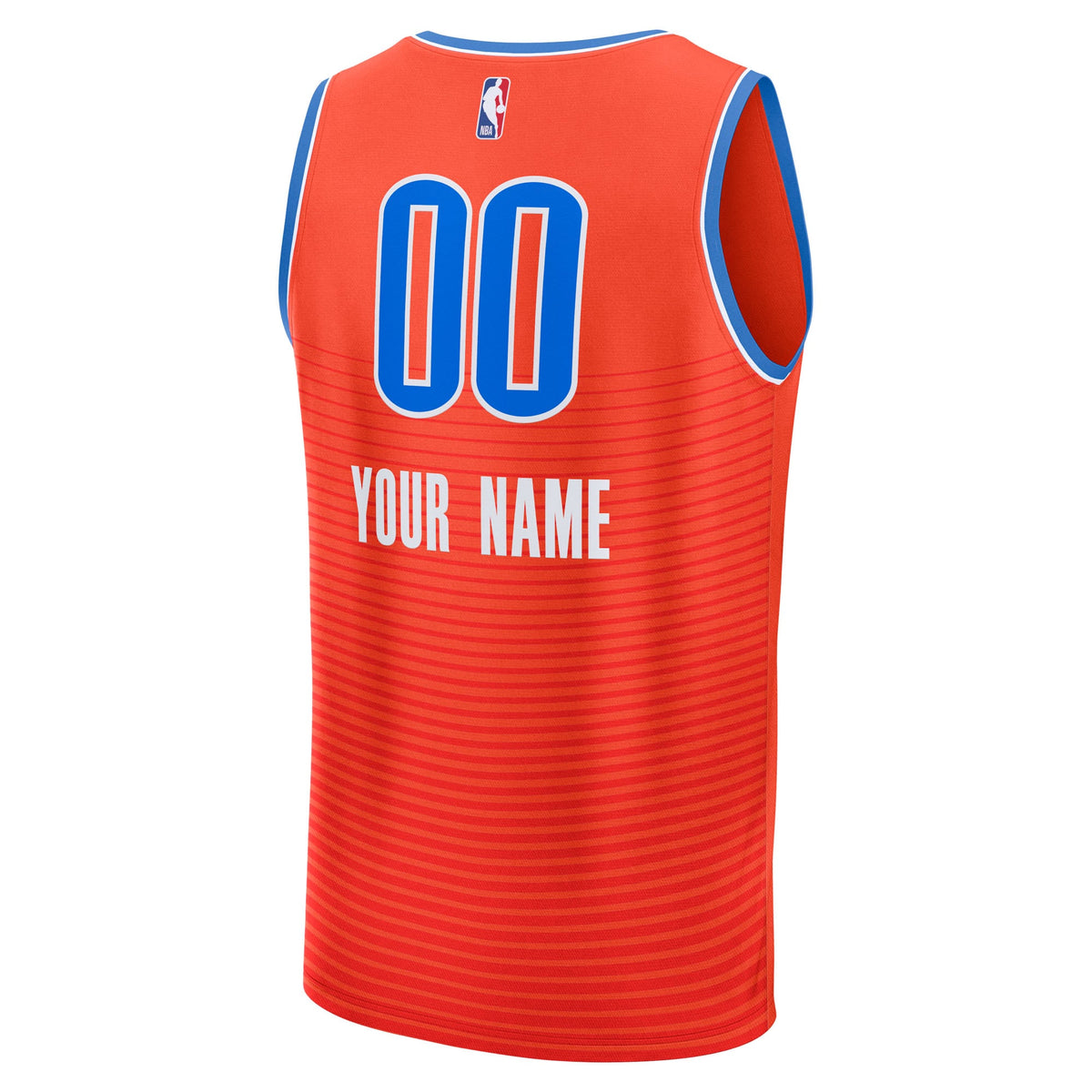 Youth Oklahoma City Thunder Fanatics Orange Fast Break Custom Jersey - Statement Edition