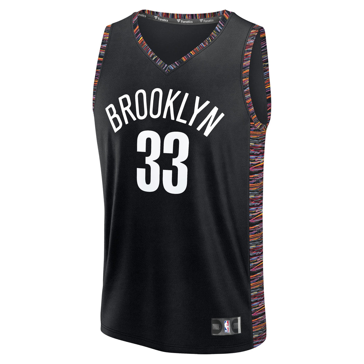 Men's Brooklyn Nets Nic Claxton Fanatics Black 2025/26 City Edition Fast Break Jersey