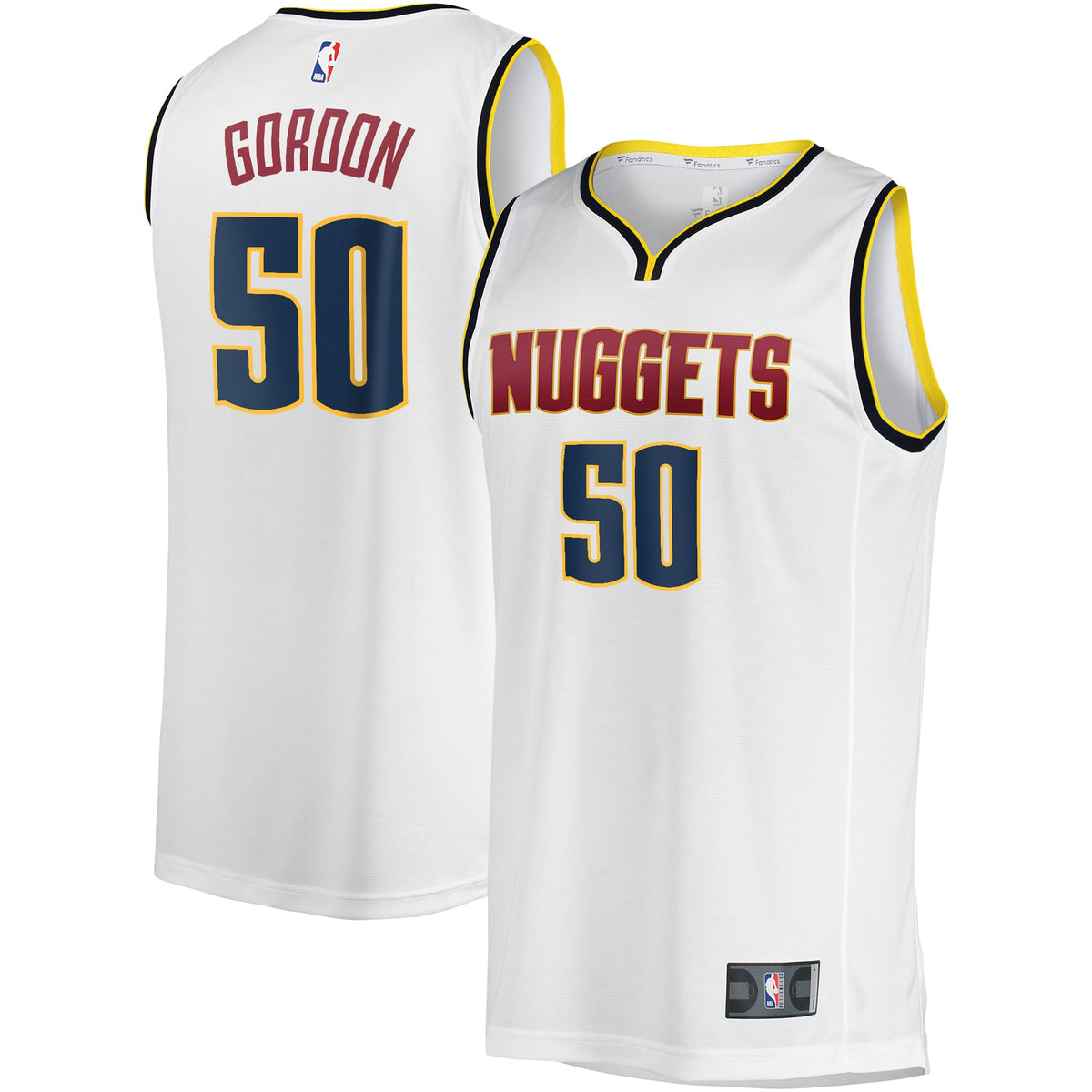 Men's Denver Nuggets Aaron Gordon Fanatics White Fast Break Player Jersey - Association Edition