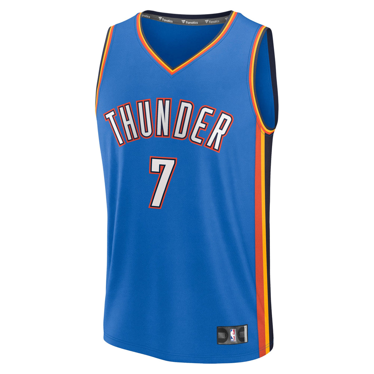 Men's Oklahoma City Thunder Chet Holmgren Fanatics Blue Fast Break Replica Player Jersey - Icon Edition
