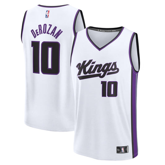 Men's Sacramento Kings DeMar DeRozan Fanatics White Fast Break Replica Player Jersey - Association Edition