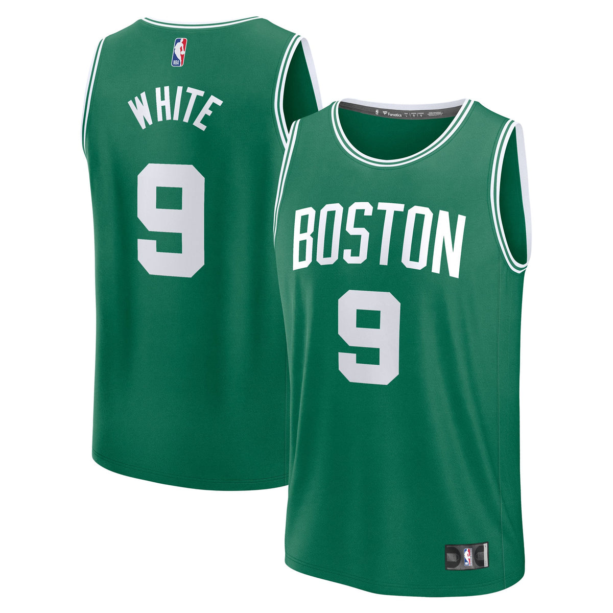 Men's Boston Celtics Derrick White Fanatics Kelly Green Fast Break Replica Player Jersey - Icon Edition