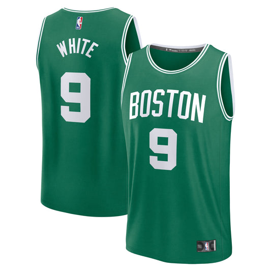 Men's Boston Celtics Derrick White Fanatics Kelly Green Fast Break Replica Player Jersey - Icon Edition