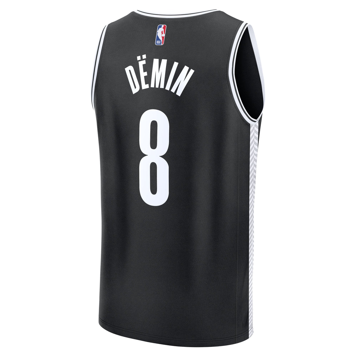 Men's Brooklyn Nets Egor Dëmin Fanatics Black Fast Break Replica Jersey - Icon Edition