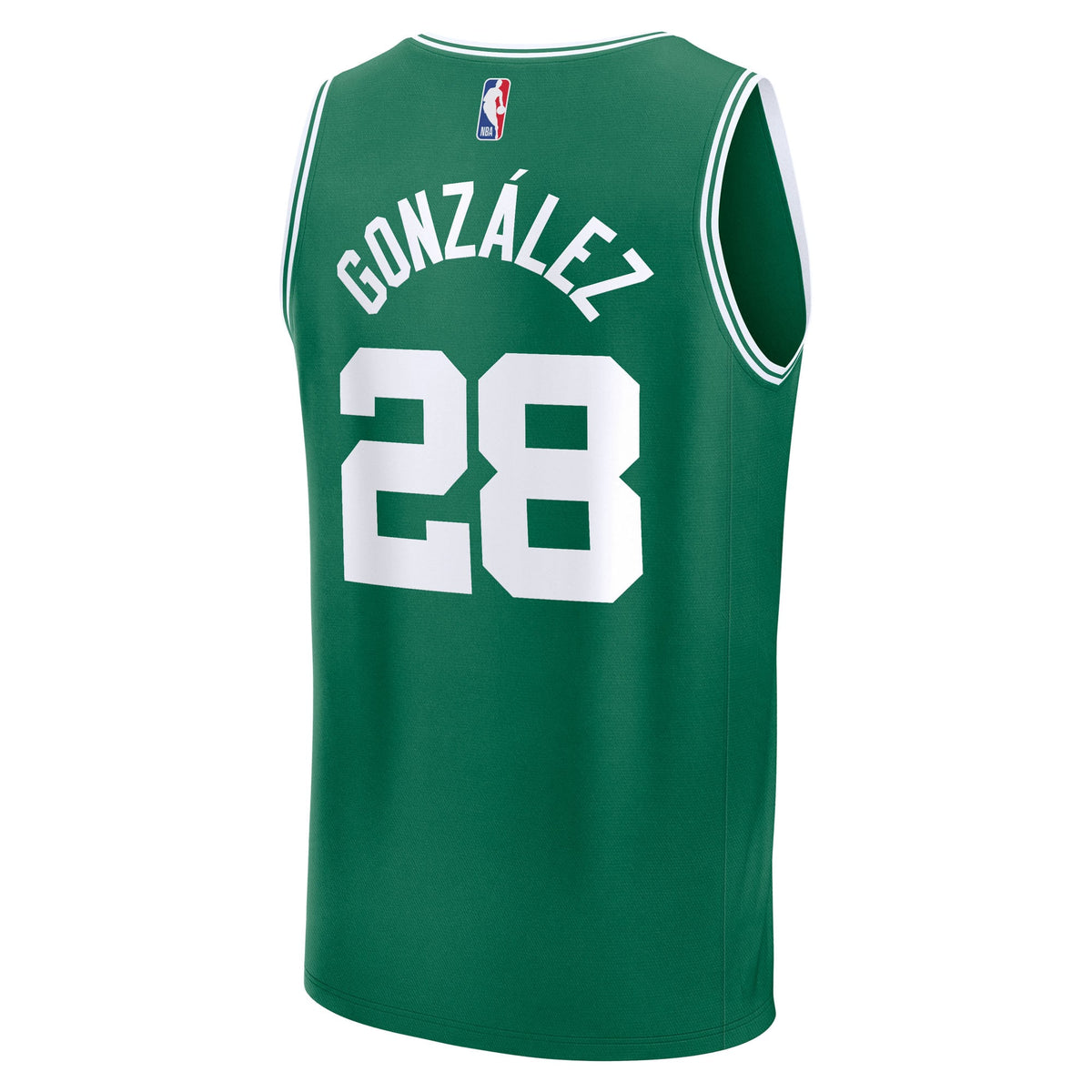 Men's Boston Celtics Hugo Gonzalez Fanatics Kelly Green 2025 NBA Draft First Round Pick Fast Break Replica Jersey - Icon Edit