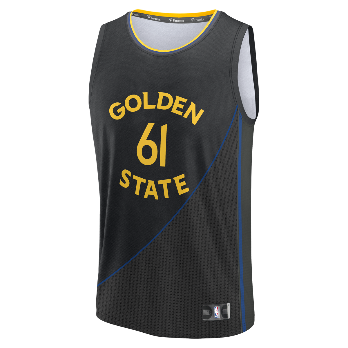Men's Golden State Warriors Pat Spencer Fanatics Black Fast Break Replica Player Jersey - Statement Edition