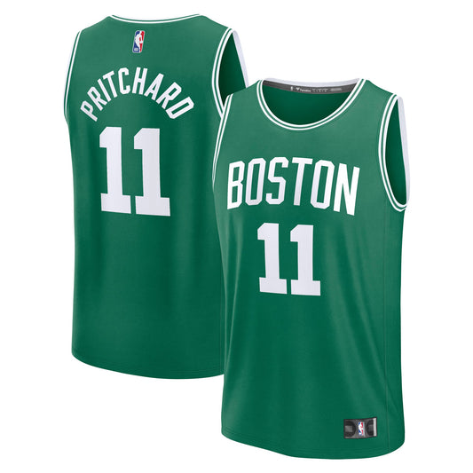 Men's Boston Celtics Payton Pritchard Fanatics Kelly Green Fast Break Replica Player Jersey - Icon Edition