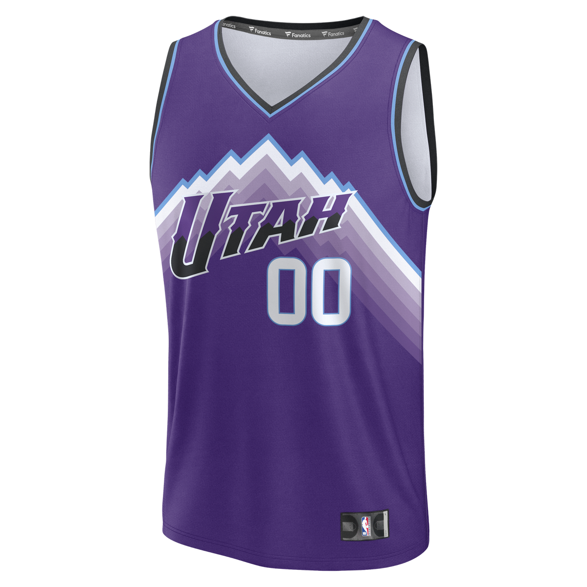Men's Utah Jazz Fanatics Purple Fast Break Replica Custom Jersey - Icon Edition