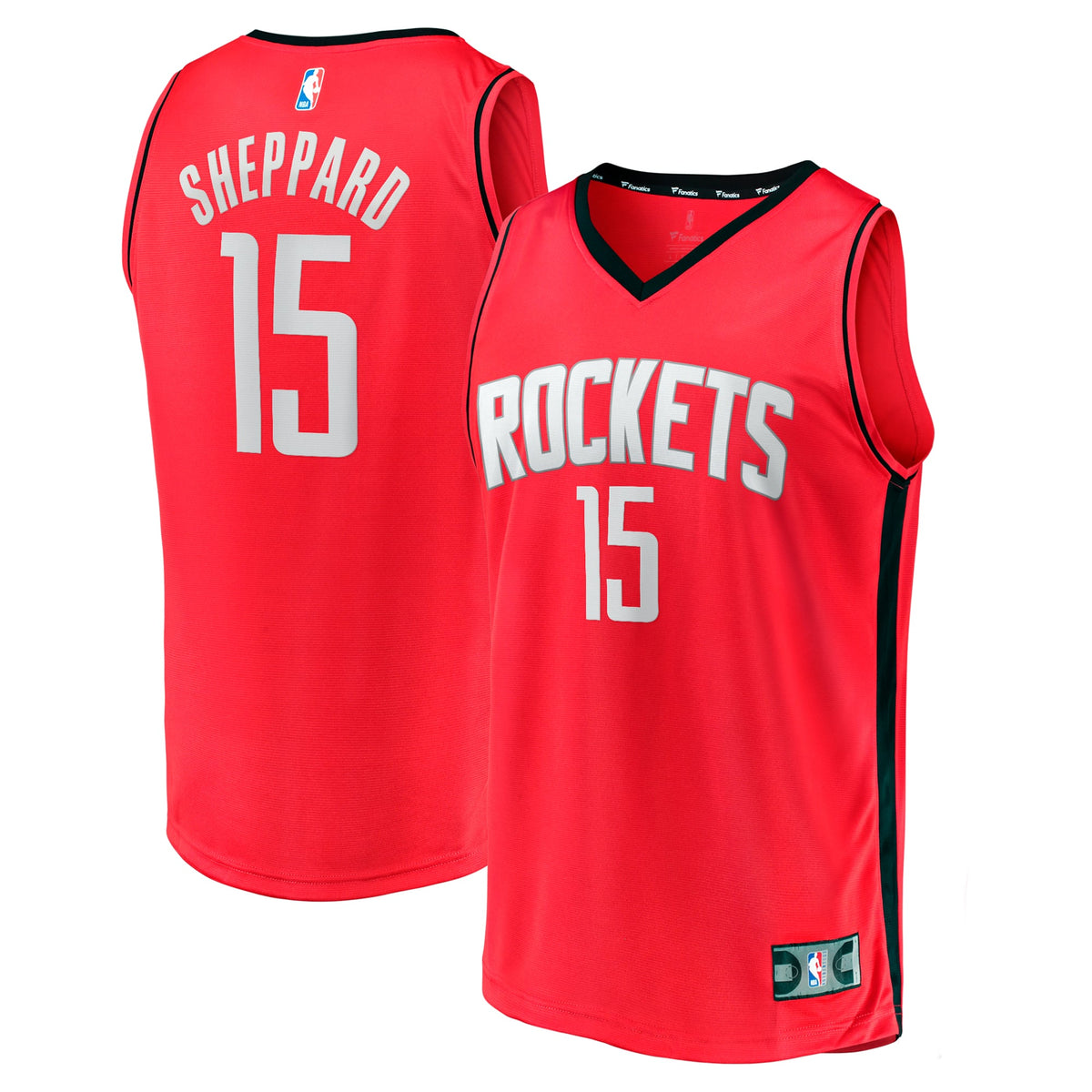 Men's Houston Rockets Reed Sheppard Fanatics Red 2024 NBA Draft Fast Break Player Jersey - Icon Edition
