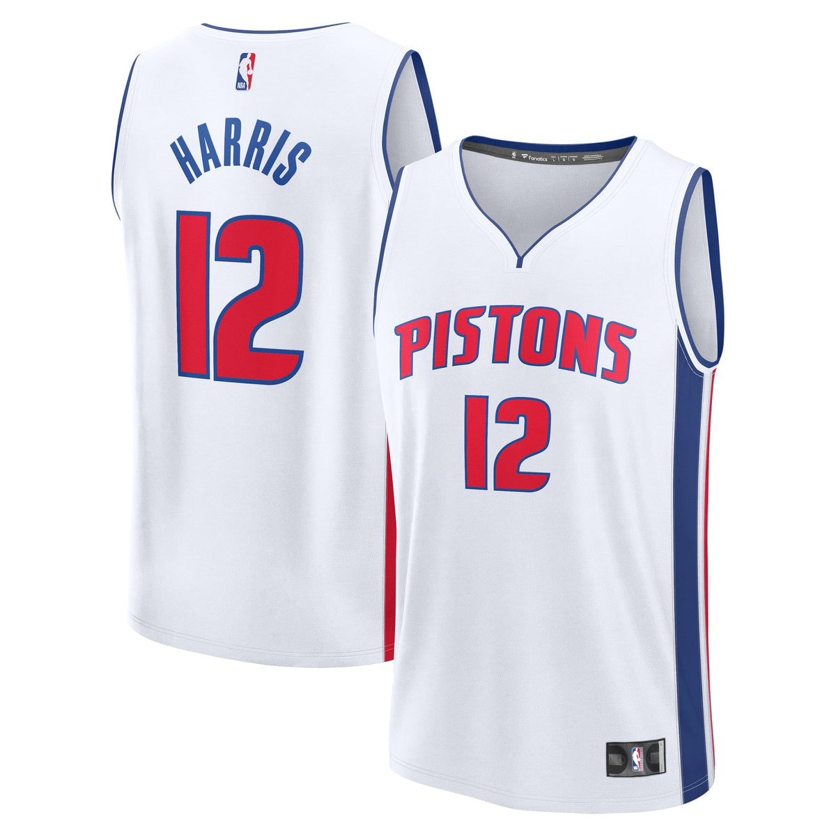 Men's Detroit Pistons Tobias Harris Fanatics White Fast Break Replica Player Jersey - Association Edition