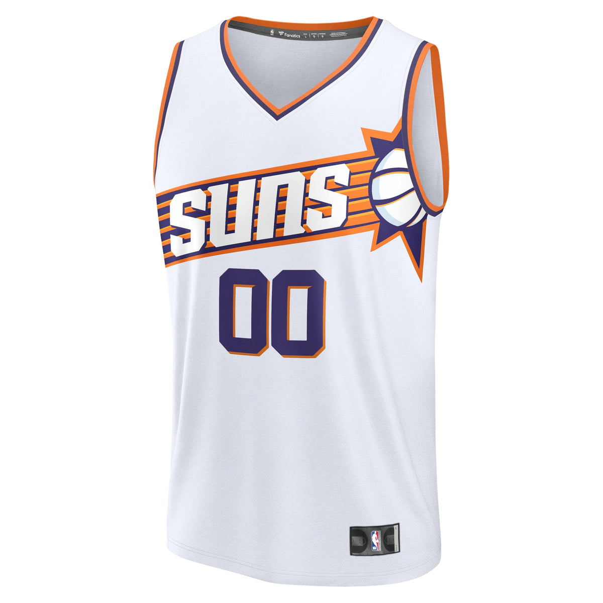 Men's Phoenix Suns Fanatics White Fast Break Custom Jersey - Association Edition