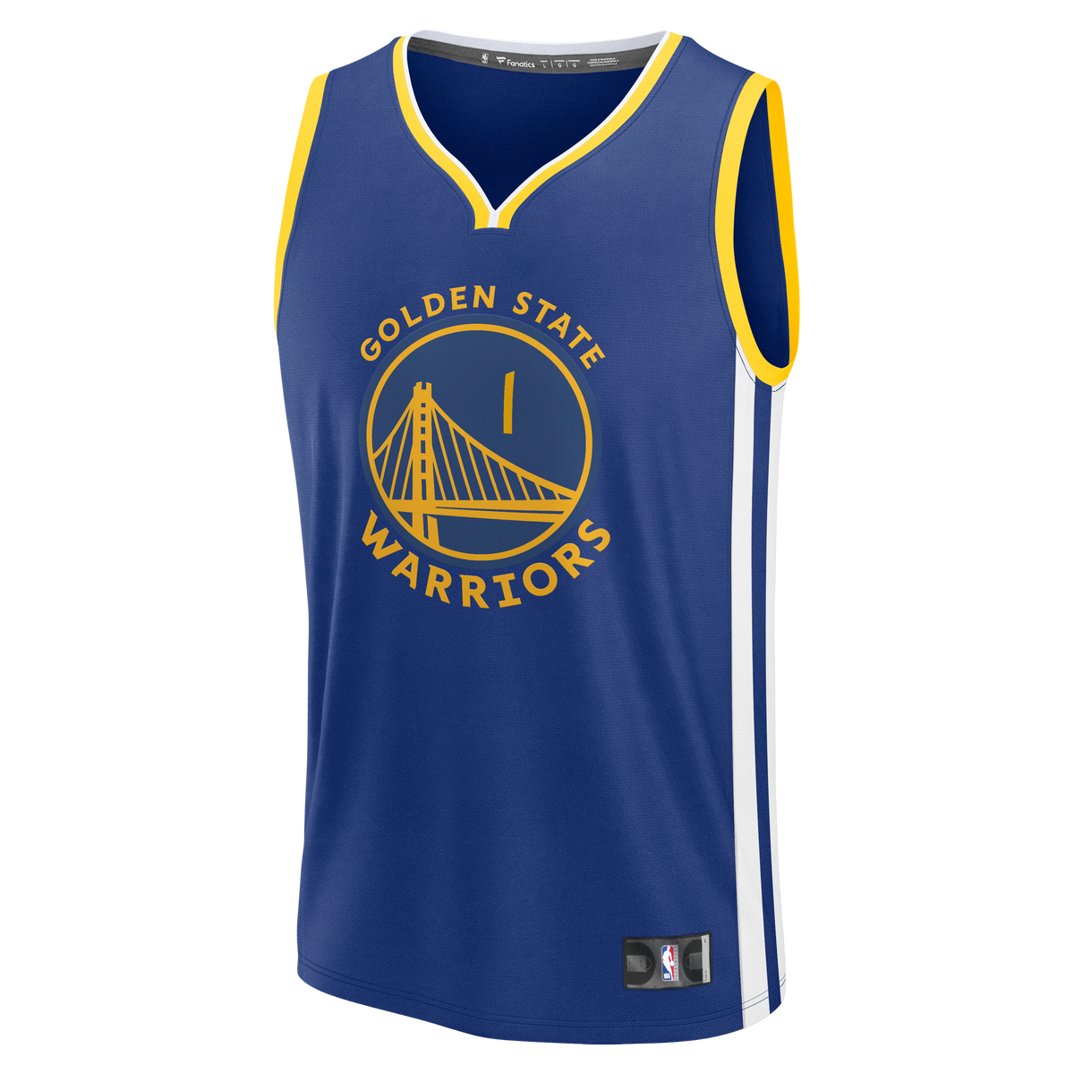 Men's Golden State Warriors Yaxel Lendeborg Fanatics Royal 2026 NBA Draft First Round Pick Fast Break Jersey - Icon Edition
