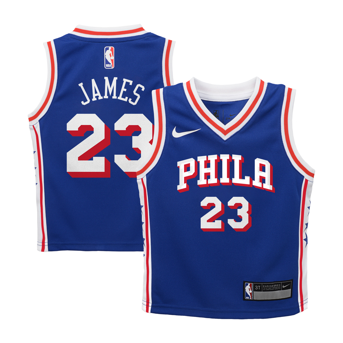 Preschool Philadelphia 76ers LeBron James Nike Royal Swingman Swingman Jersey - Icon Edition