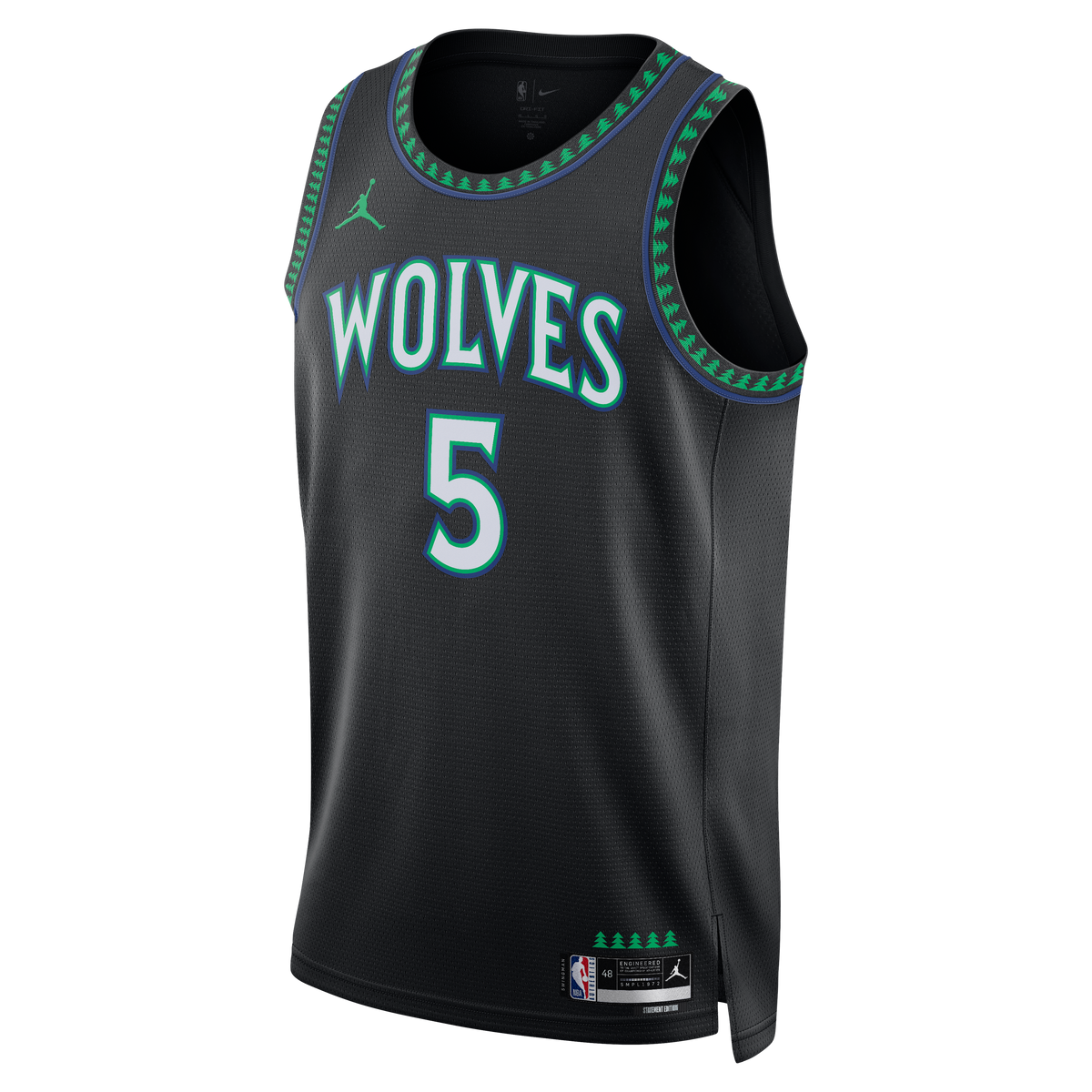 Unisex Minnesota Timberwolves Anthony Edwards Jordan Brand Black Swingman Jersey - Statement Edition