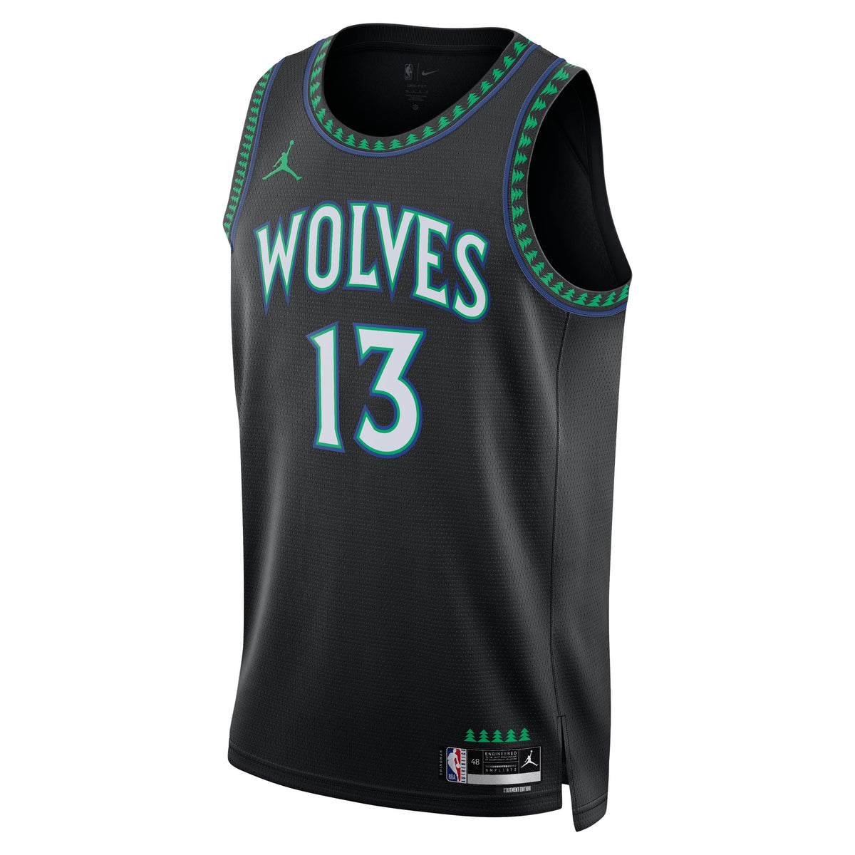 Unisex Minnesota Timberwolves Ayo Dosunmu Jordan Brand Black Swingman Jersey - Statement Edition