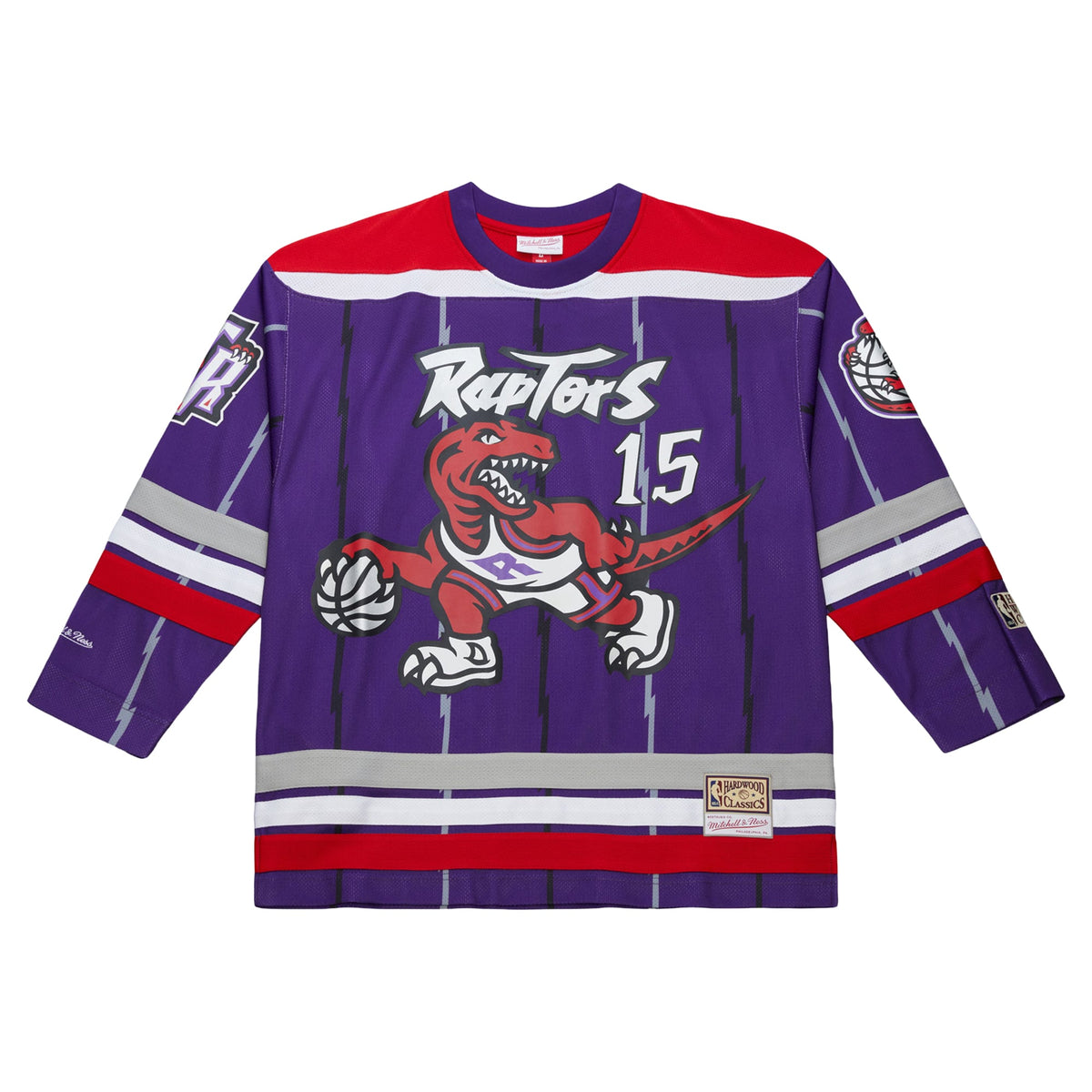 Unisex Toronto Raptors Vince Carter Mitchell & Ness Purple Maxxed Out Fashion Hockey Jersey