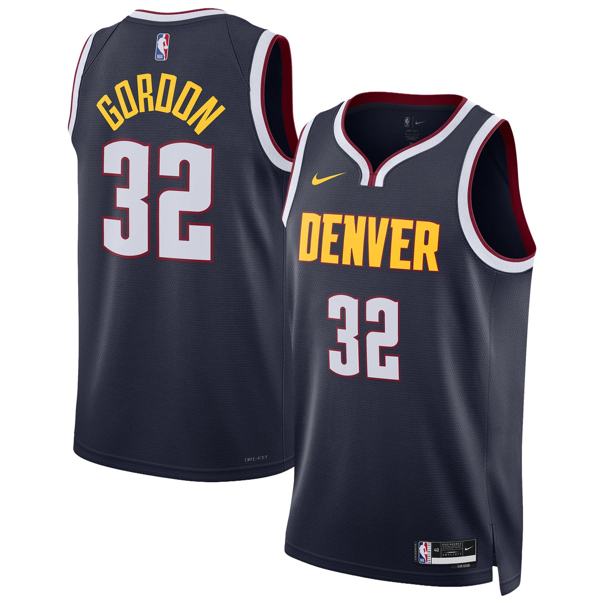 Unisex Denver Nuggets Aaron Gordon Nike Navy Swingman Jersey - Icon Edition