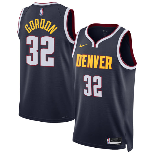 Unisex Denver Nuggets Aaron Gordon Nike Navy Swingman Jersey - Icon Edition
