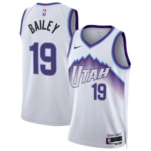 Unisex Utah Jazz Ace Bailey Nike White Swingman Jersey - Association Edition