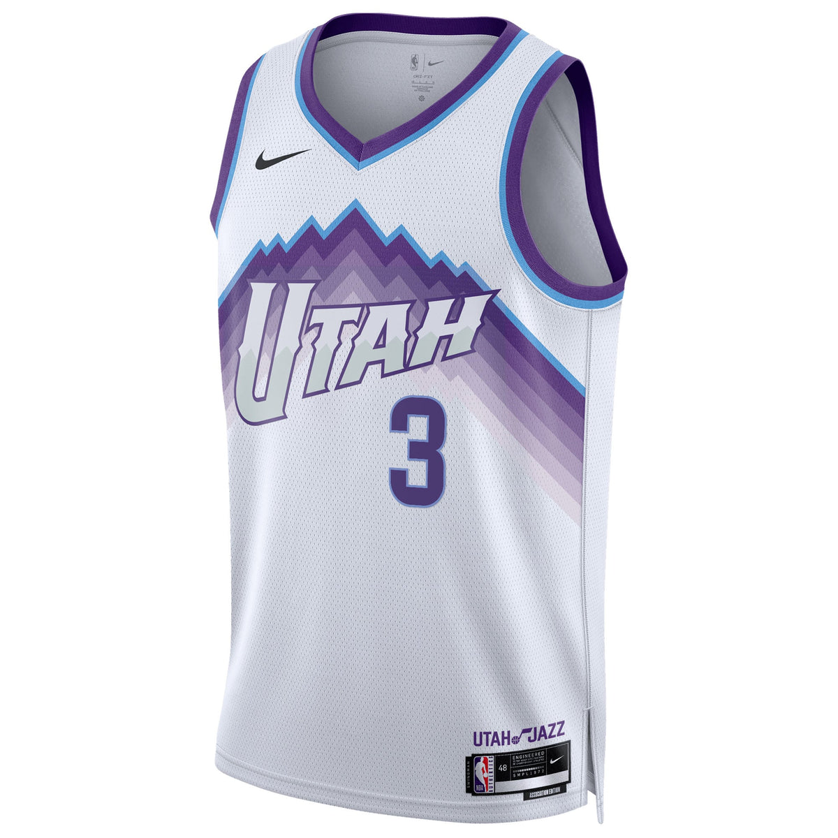 Unisex Utah Jazz Keyonte George Nike White Swingman Jersey - Association Edition