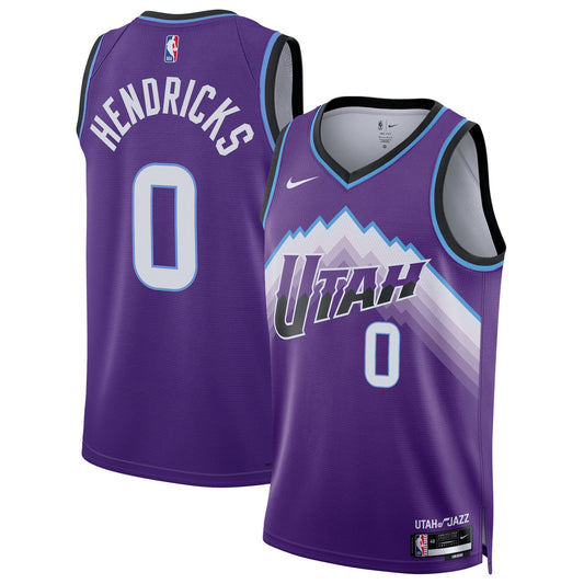 Unisex Utah Jazz Taylor Hendricks Nike Purple Swingman Jersey - Icon Edition