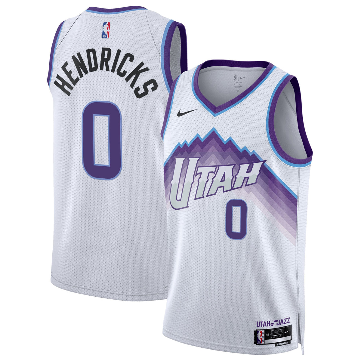 Unisex Utah Jazz Taylor Hendricks Nike White Swingman Jersey - Association Edition