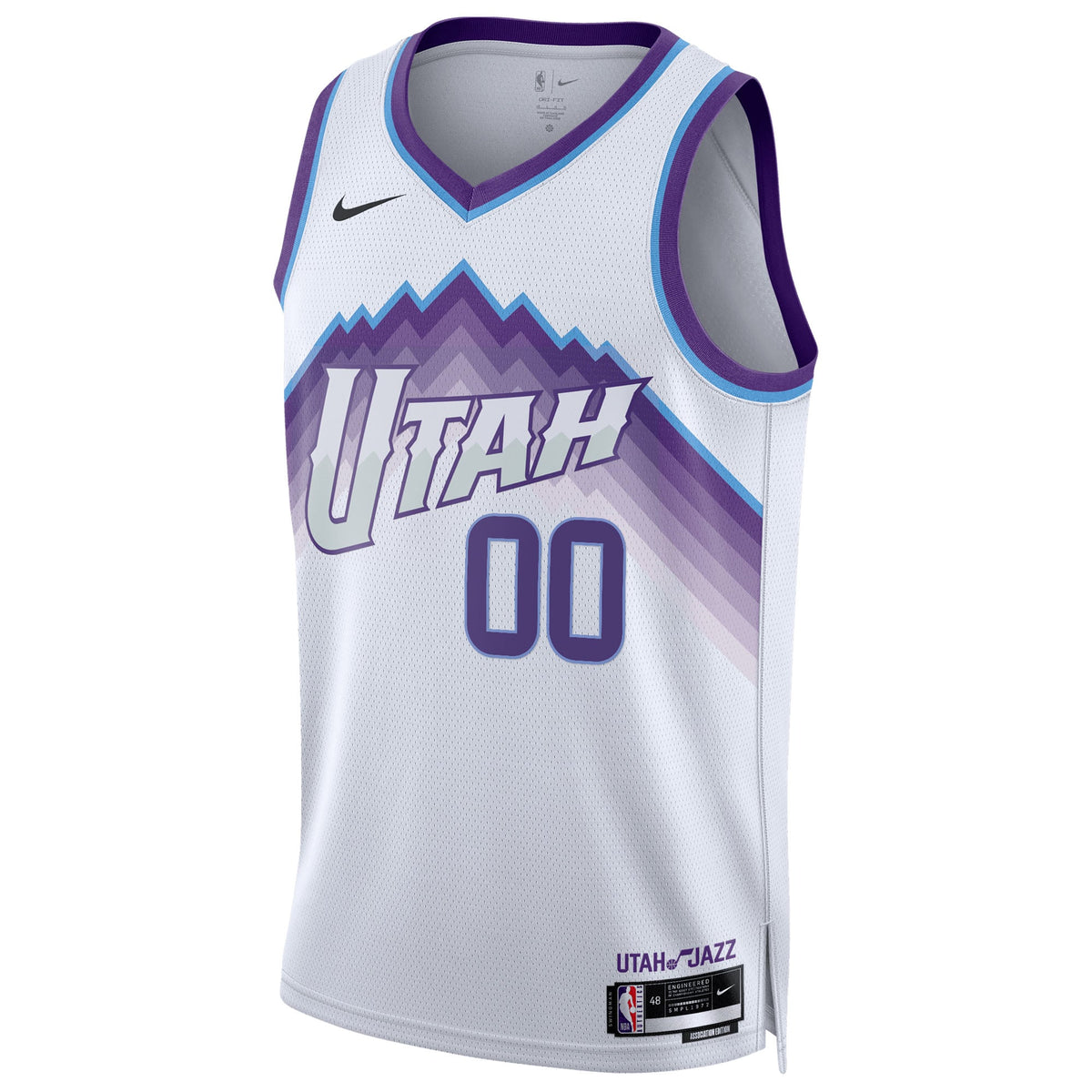 Unisex Utah Jazz Nike White Swingman Custom Jersey - Association Edition
