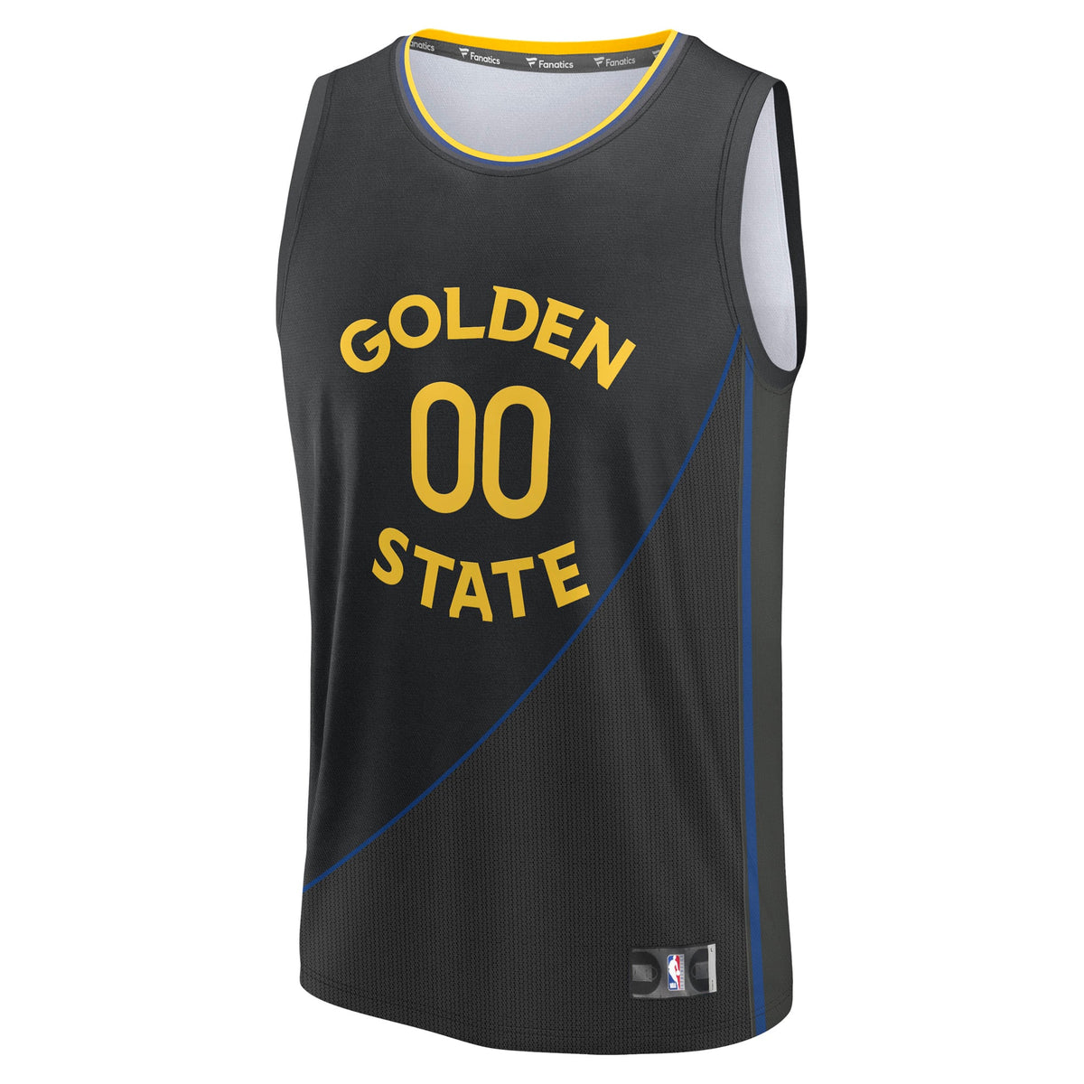 Youth Golden State Warriors Fanatics Black Fast Break Custom Replica Jersey - Statement Edition