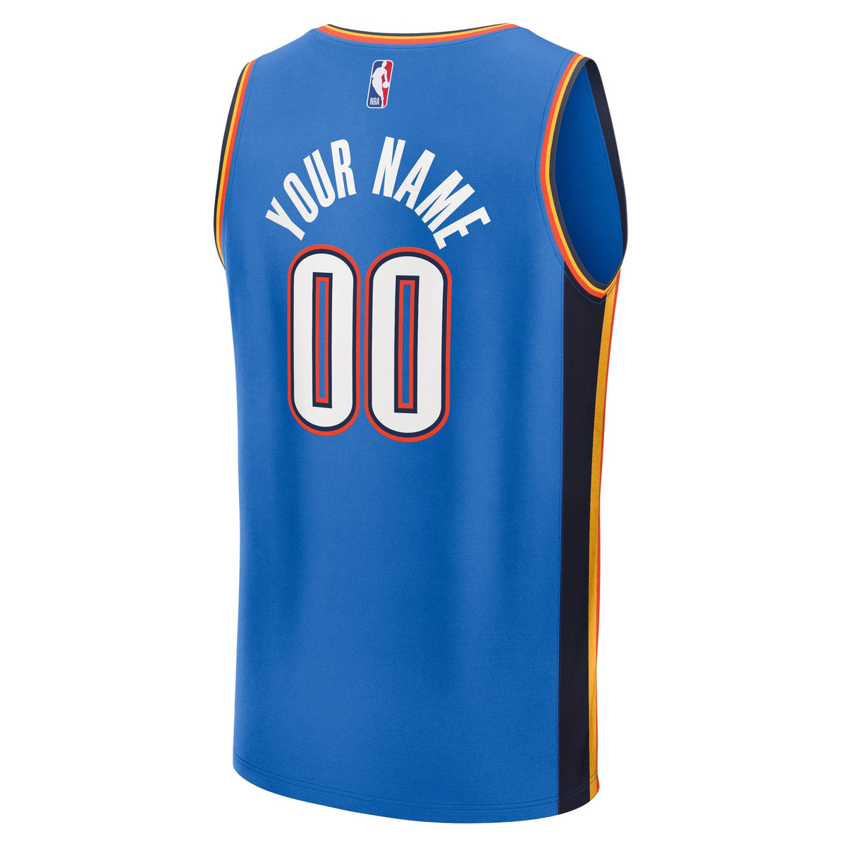 Youth Oklahoma City Thunder  Fanatics Blue 2025 NBA Finals Champions Fast Break Replica Custom Jersey - Icon Edition