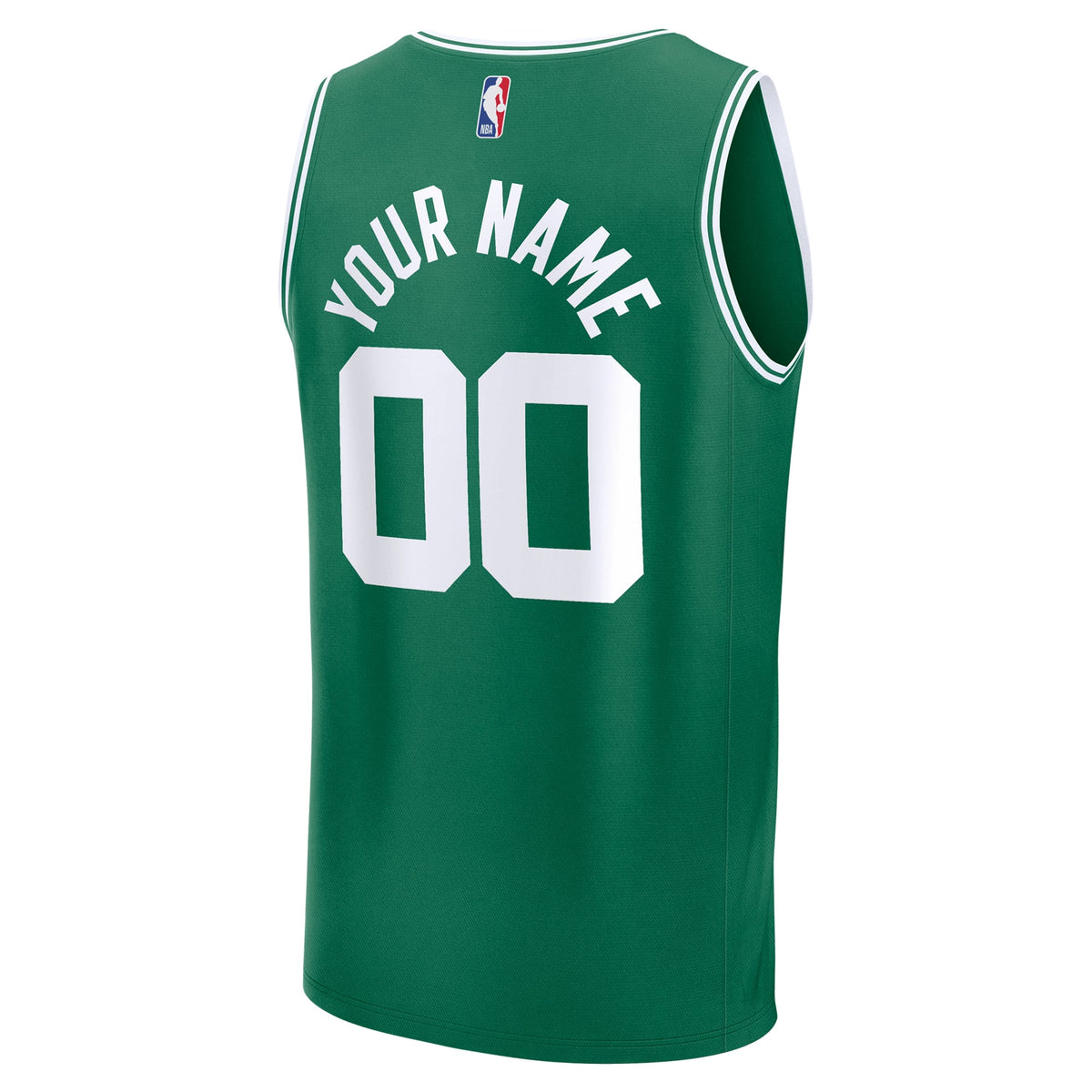 Youth Boston Celtics Fanatics Kelly Green Fast Break Custom Replica Jersey - Icon Edition