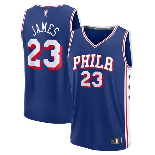 Youth Philadelphia 76ers LeBron James Fanatics Royal Fast Break Jersey - Icon Edition
