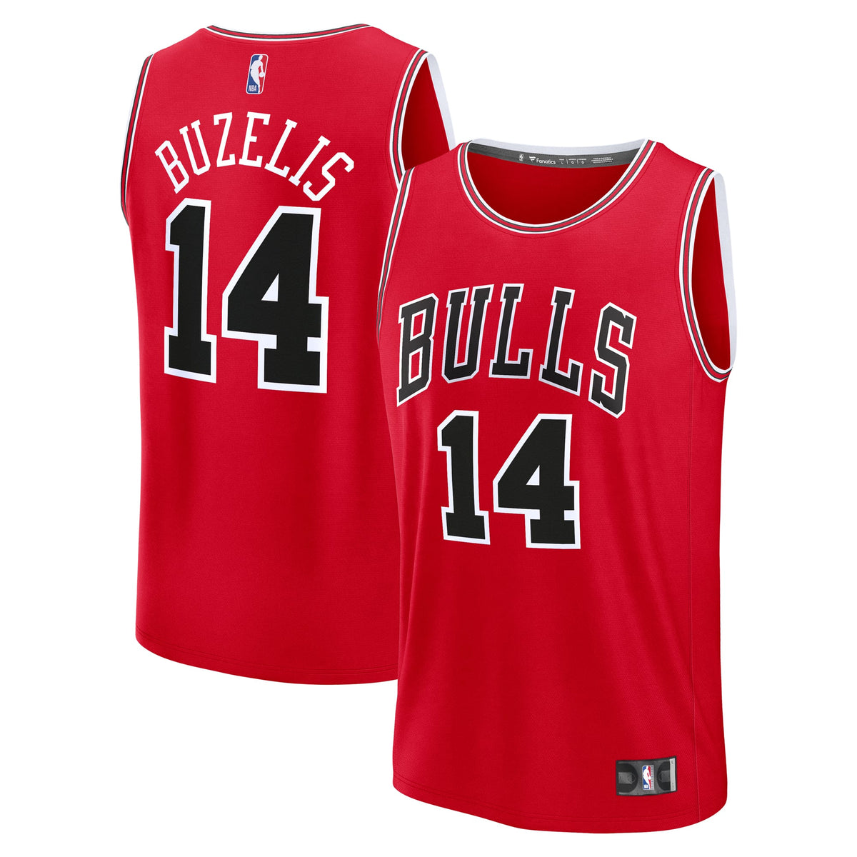 Youth Chicago Bulls Matas Buzelis Fanatics Red Fast Break Replica Player Jersey - Icon Edition