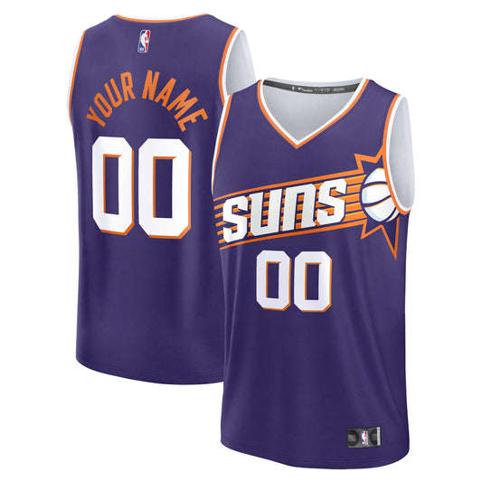 Youth Phoenix Suns Fanatics Purple Fast Break Custom Replica Jersey - Icon Edition