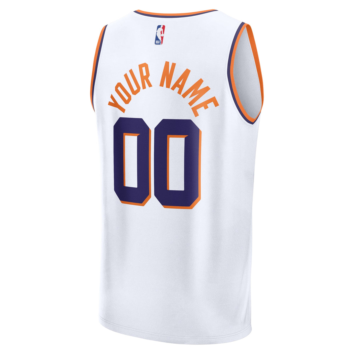 Youth Phoenix Suns Fanatics White Fast Break Custom Replica Jersey - Association Edition