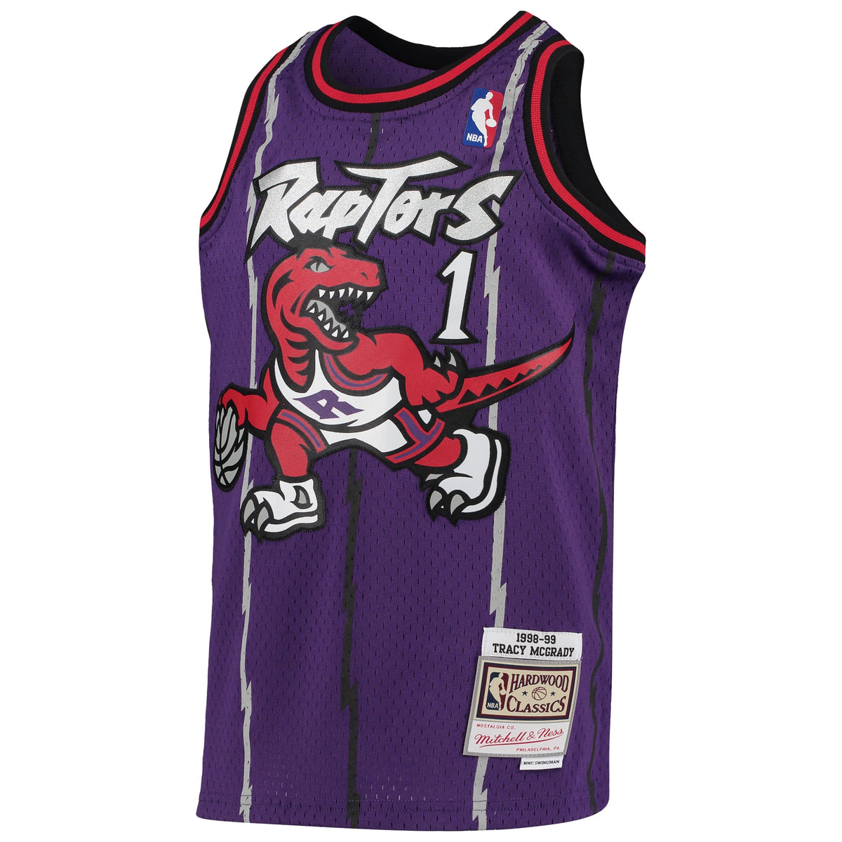 Youth Toronto Raptors Tracy McGrady Mitchell & Ness Purple 1998-99 Hardwood Classics Swingman Throwback Jersey