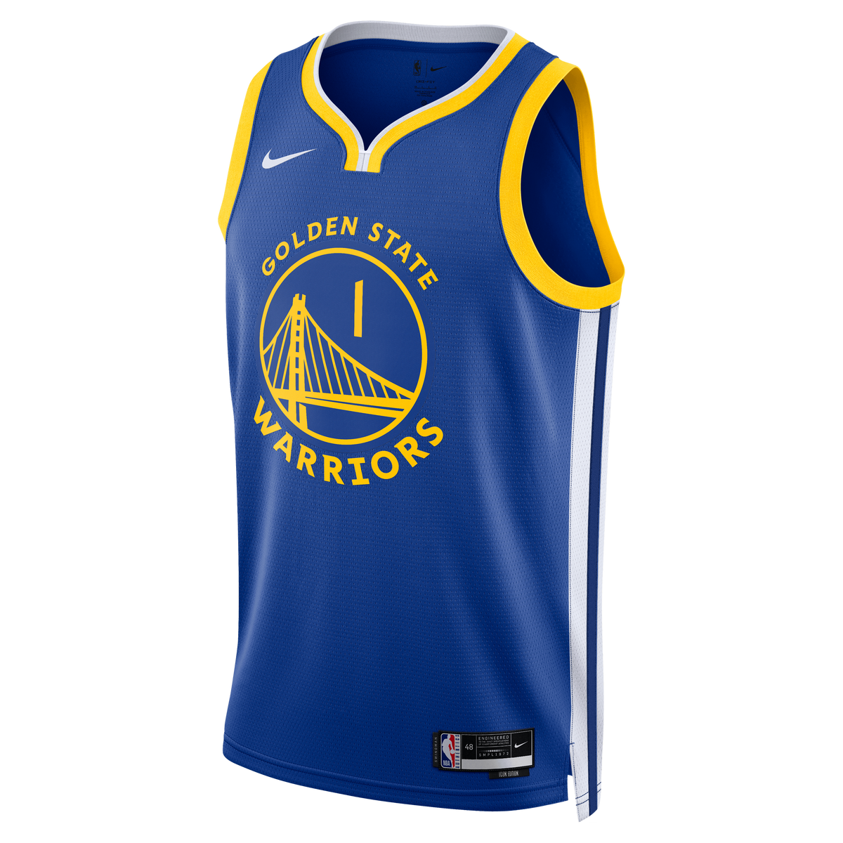 Youth Golden State Warriors Yaxel Lendeborg Nike Royal Swingman Jersey - Icon Edition